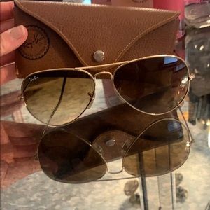 Rayban bronze colored aviators